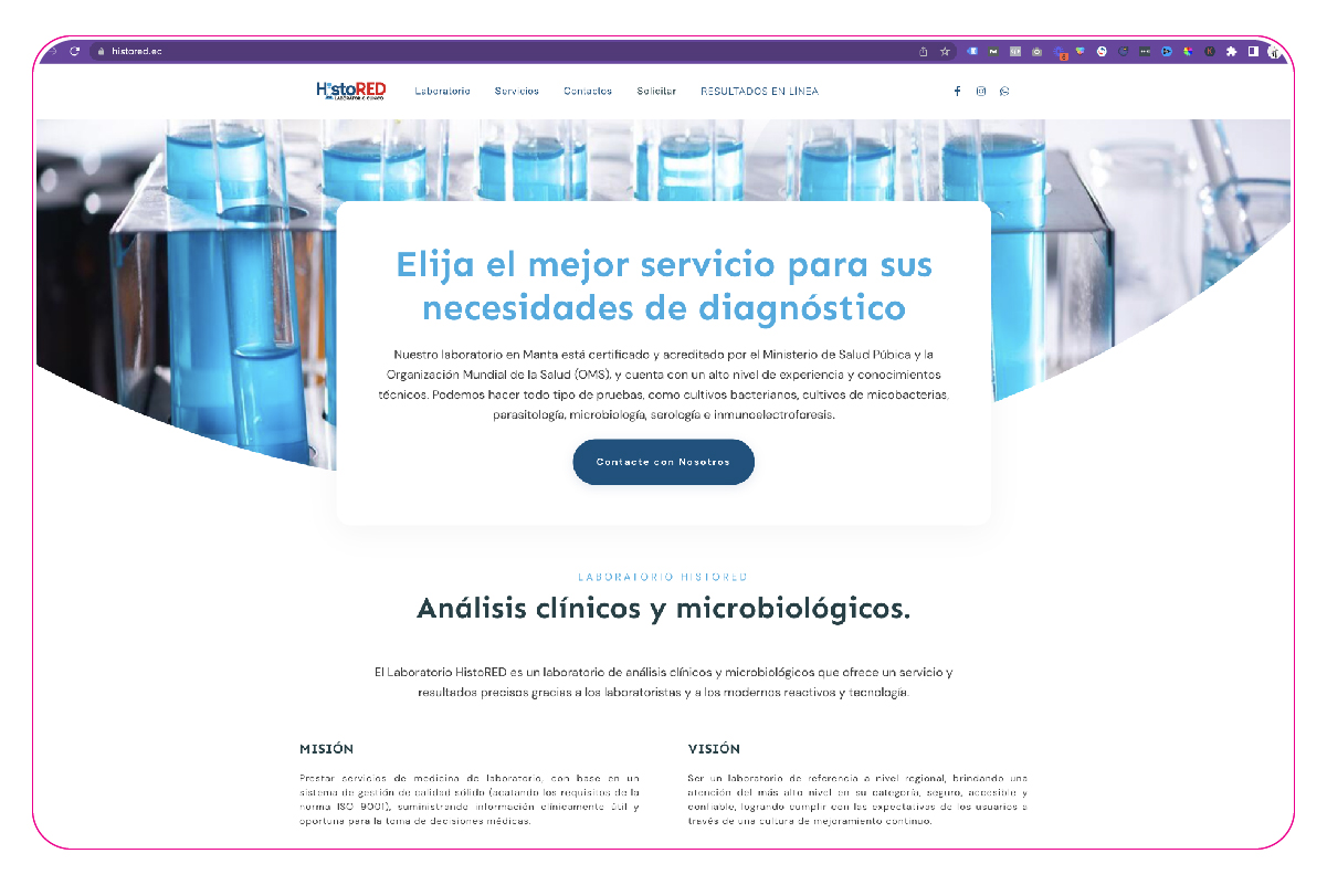 Página Web para Laboratorio