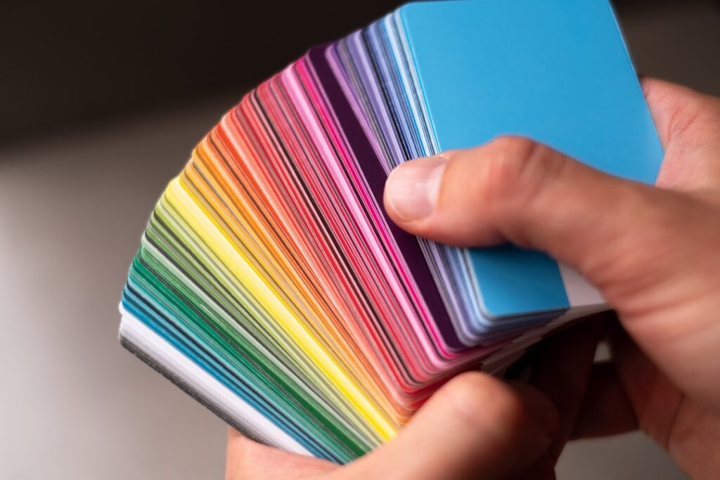 Paletas que representan  la teoría del color